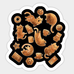 Cat Chocolate Sticker